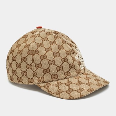 Gucci X The North Face Beige GG Canvas Baseball Cap M