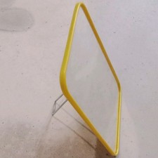 SPECCHIO MIRROR Space Age Design Era Vintage 60/70s Modernariato Giallo Yellow 