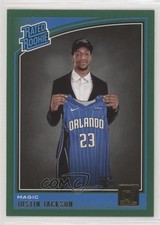 2018-19 Panini Donruss Rated Rookies Green Flood Justin Jackson #183 o6n