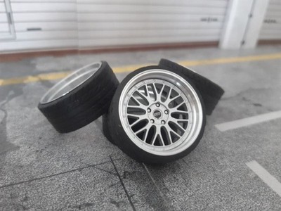 SD Felgen 19 Zoll ''ALU'' BBS Lemans silber 34mm 1:18 Modellautotuning