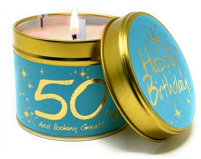 Happy Birthday 50 - Scented Tin Candle (General merchandise)