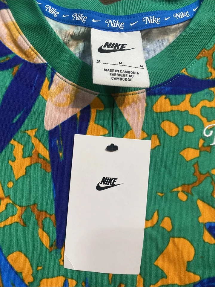 De Colección Nuevo Vestido Nike Estampado Floral Sin Mangas Niñas M Tenis Atlético Retro F4-041 Foto 4 de 4