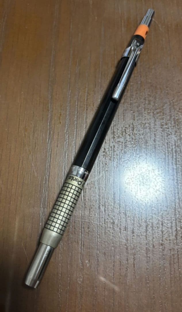 Lápiz mecánico de metal PENTEL negro dibujo 0,3 mm descontinuado vintage raro