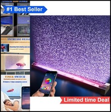 LED Aquarium Light 16 Million Colors App Controlled Nano Bubble Bubbler Fish