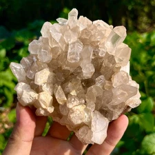 400G A+++Natural white Crystal Himalayan quartz cluster /mineralsls