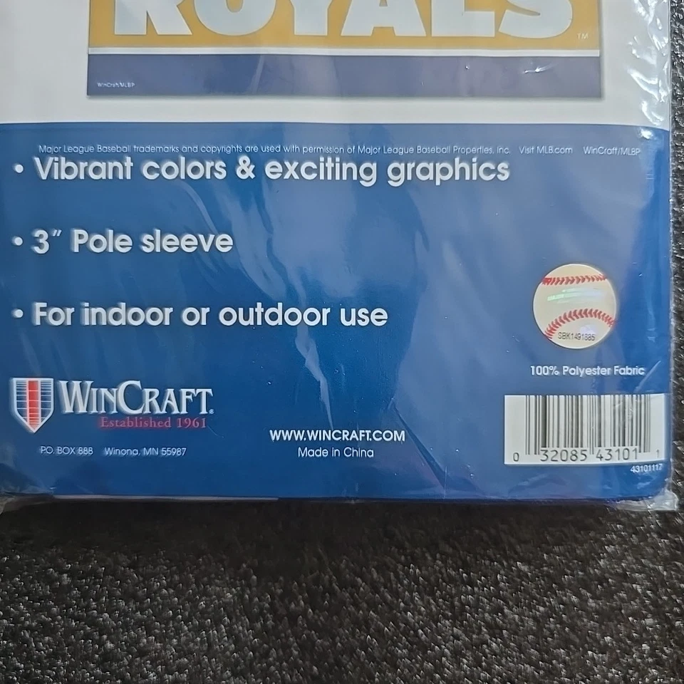 Kansas City Royals House Flag  Large 28"x 40" Indoor/Outdoor Flag - Image 3 of 3