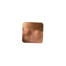 Gold/Silver Necklaces for Women, Dainty 14K Real Gold/Sterling Silver Gold CZ-Y