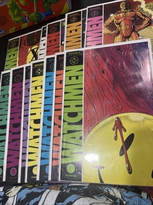 Watchmen #1-12 COMPLETE SET Alan Moore 1986-1987 DC Comics