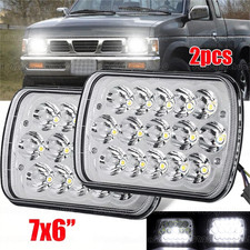 For 1995- 1996 1997 Nissan Pickup Hardbody Led Headlights Hilo Sealed Beam 7x6
