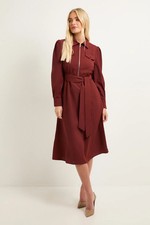 Wallis Tobacco Shirt Dress Womens Daywear Dresses