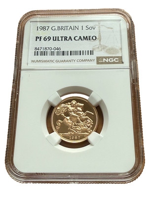 コレクション 1986 G.BRITAIN 1 Sov PF 70 ULTRA CAMEO 1986 GREAT BRITAIN GOLD 1/2 SOVEREIGN NGC PF 70 ULTRA CAMEO RARE