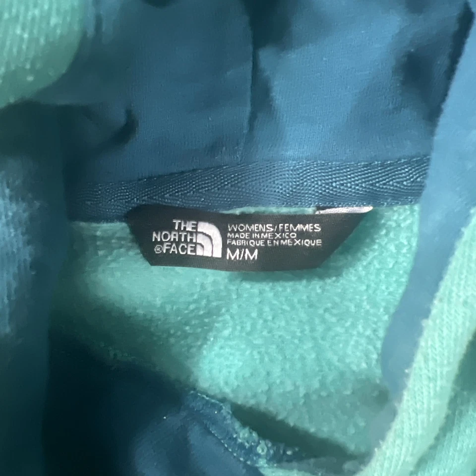 Moletom com capuz feminino The North Face azul-petróleo logotipo grande-grande - Imagem 3 de 4