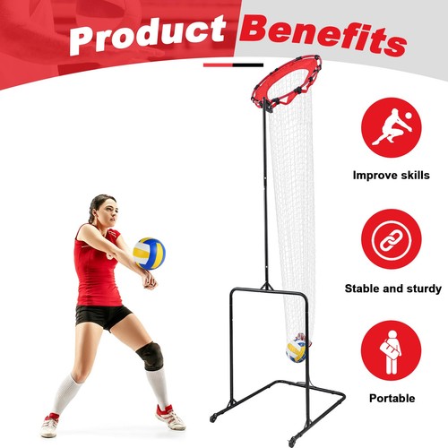 Volleyball Setter Trainer Net with Adjustable Height and Angle for Indoor and... - Picture 3 of 6