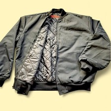 new Red Kap Bomber Jacket Men s Black Quilted Workwear XL