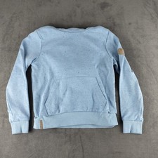 Yigga Pullover Hoodie Mädchen Gr.134/140 Kapuze Blau Mit bunten Punkten