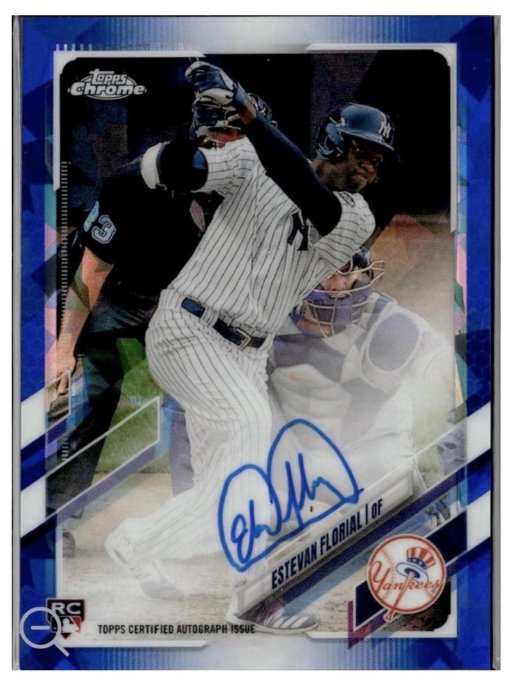 2021 Topps Chrome Sapphire Edition #406 Estevan Florial Auto RC RA-EF