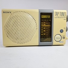 Sony Tap Tunes ICF-S77W 4 Band AM / FM Receiver Radio TESTED