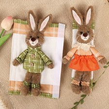 Lot de 2 housses de poignées réfrigérateur pour Pâques, cadeau mignon pour