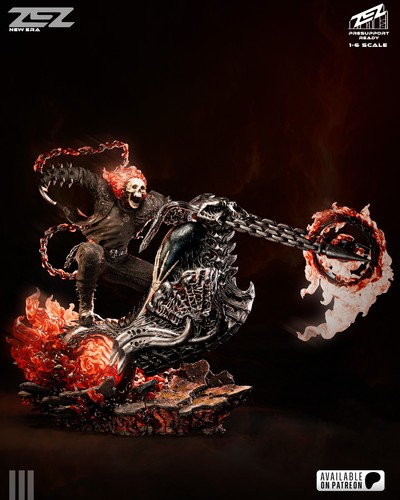 Ghost Rider Statue 3D Printed Kit Unpainted/Unassembled - Picture 5 of 24