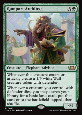 Rampart Architect NM - Tarkir: Dragonstorm Commander - MTG