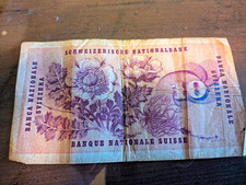 Schweizerische Nationalbank Banknote 1960 Serie 17T Einzelst&uuml;ck