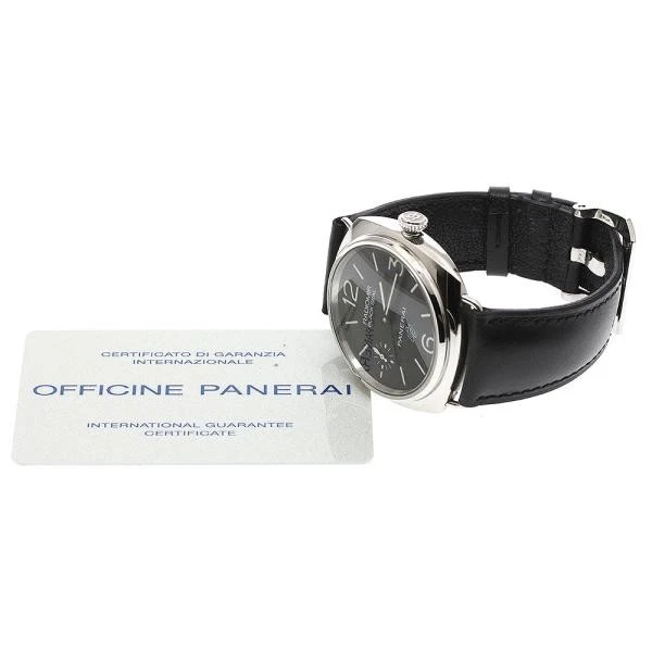 Panerai — Officine Panerai Radiomir Black Seal PAM00380 45mm SS Black Dial Watch #C4360