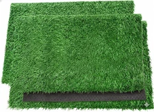 2 Dog Grass Pee Pads 14" X !8" Artificial Potty Pet Training Tray Fake Gage USA