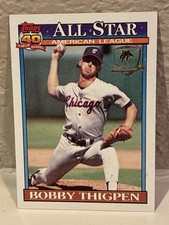 1991 Topps All-Star Operation Desert Shield Bobby Thigpen #396 Gun Stain H