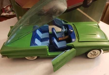 1950s Custom Bubble Window T-Bird Pre-Built, & MPC COSMA RAY Corvette Model Box!