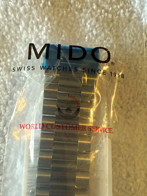 Mido Stainless Steel Silver Bracelet Watch Band for M040407B M605 018 659
