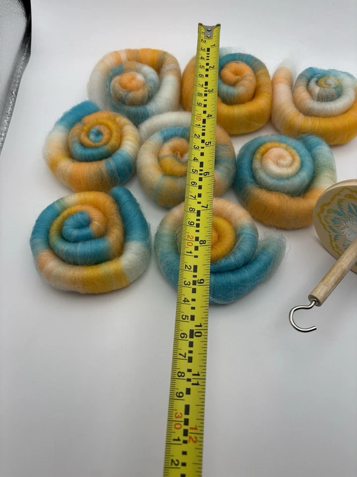 35g of Rolags + Drop Spindle Beginner Yarn Spinning Gift Kit Falkland Wool READ - Image 4 of 4