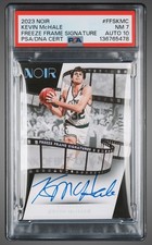 Kevin McHale 2023 Noir Freeze Frame Signature #FFSKMC PSA NM 7 AUTO 10 HOF!