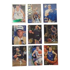1994/95 Lot Of 9 Jason Kidd Rookie Cards Fleer, TSC, Premium, Hoops,Ultra,UD,4S