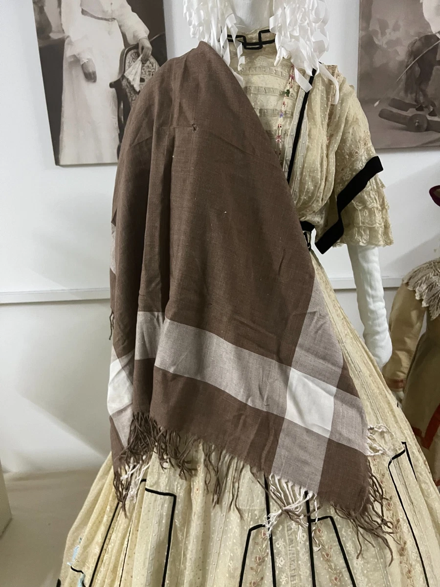 Sciarpa Tradizionale Russa In Misto Cotone - Scialle Con Nappe 130x130 Cm - Donna - Floreale