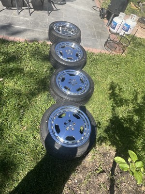 MERCEDES Chrome AMG BBS W140 S70,72,73 2 Pieces Wheels 18x8.5 ET44