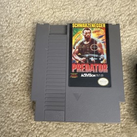 Predator Arnold Schwarzenegger Nintendo NES Cartridge and sleeve