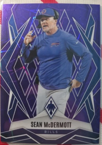 2025 Panini Phoenix Football Purple Lazer Sean McDermott #42