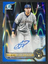 2022 Bowman Chrome 1st Blue Wave Auto Antonio Pinero /150 #CPA-AP