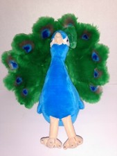 2013 Fao swatrz Toys R Us Geoffrey Peacock Plush Bird 13" Tall