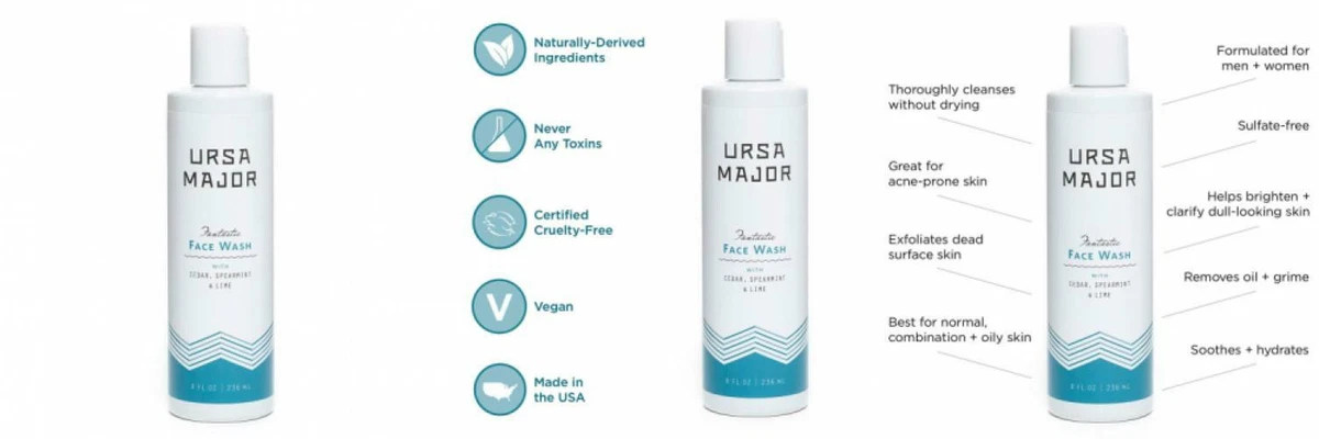 Ursa major face wash deals