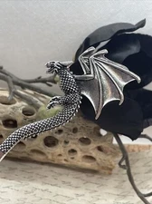 Norse silver Dragon Elven Hair Stick Viking Pin Bun Clip Gothic Crow Hair Pin