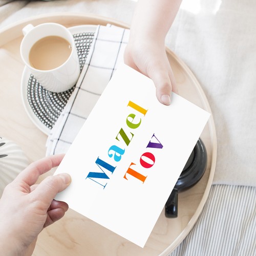 Mazel Tov Greeting Cards for Bar and Bat Mitzvah, Birthdays, Weddings, 10-Pack - Picture 41 of 87