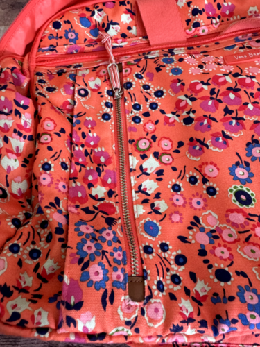 Vera Bradley Reisetasche/Laptoptasche CORAL Meadow Peach Floral Iconic XL - Bild 5 von 10