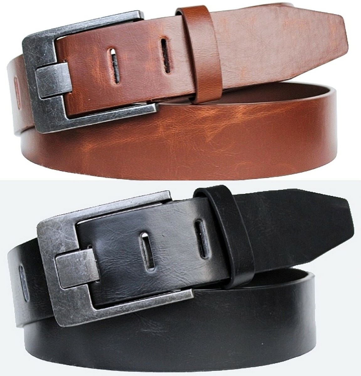 Schöner JEANS-Gürtel Aus Echtleder, Braun, Neuwertig! (Neu (gemäss