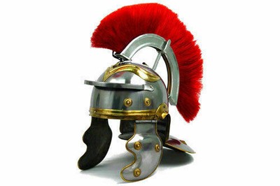 Mittelalter Centurian Helm Roman Centurion Helm mit Feder & LINER Kinnriemen