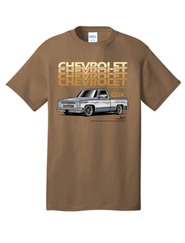 T-shirt da uomo Chevy Classic Square Body Truck con licenza - Foto 1 di 5