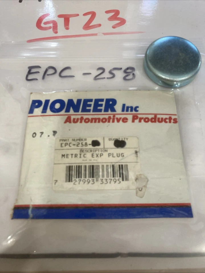 Pioneer Engine Freeze Expansion Plug EPC258 - Image 2 of 2
