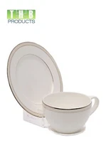 Cup and Saucer Display Stand / Holder (Item# 21599) Made in the USA - 2 Pack