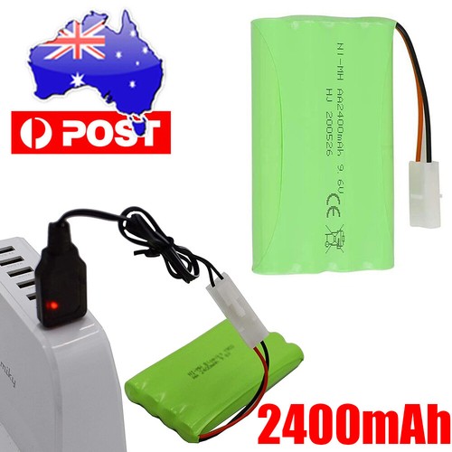9.6V 2400mAh Ni-MH Rechargeable Battery Pack With USB Charger for RC Truck Cars