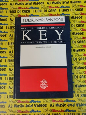 Book libro I DIZIONARI SANSONI per un inglese migliore KEY 1991 BONA SCHMID(A14)